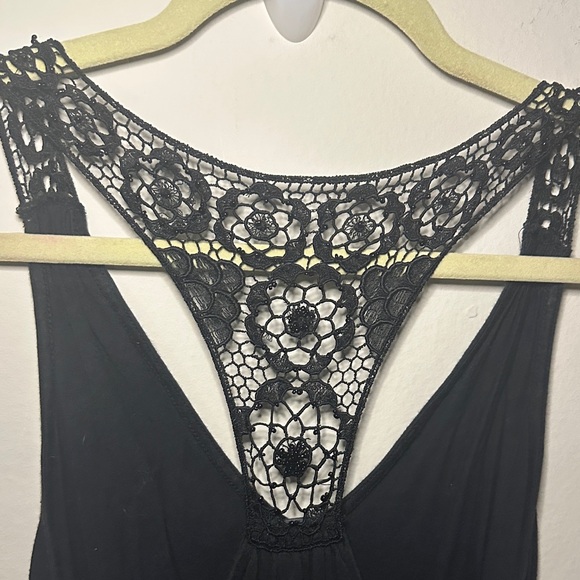 Express Black Lace Racerback Tank - Picture 3 of 3